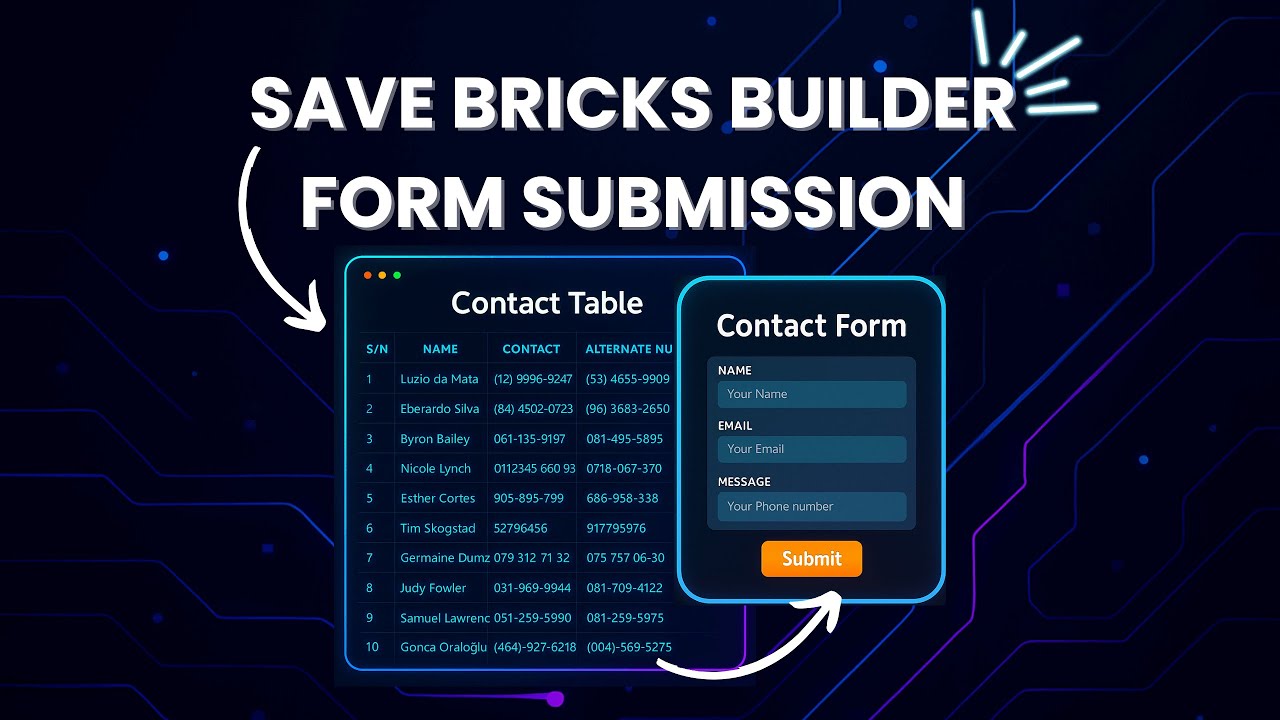 How to Save Your Bricks Builder Form Submissions in Database using Form Vibes | WordPress Tutorial