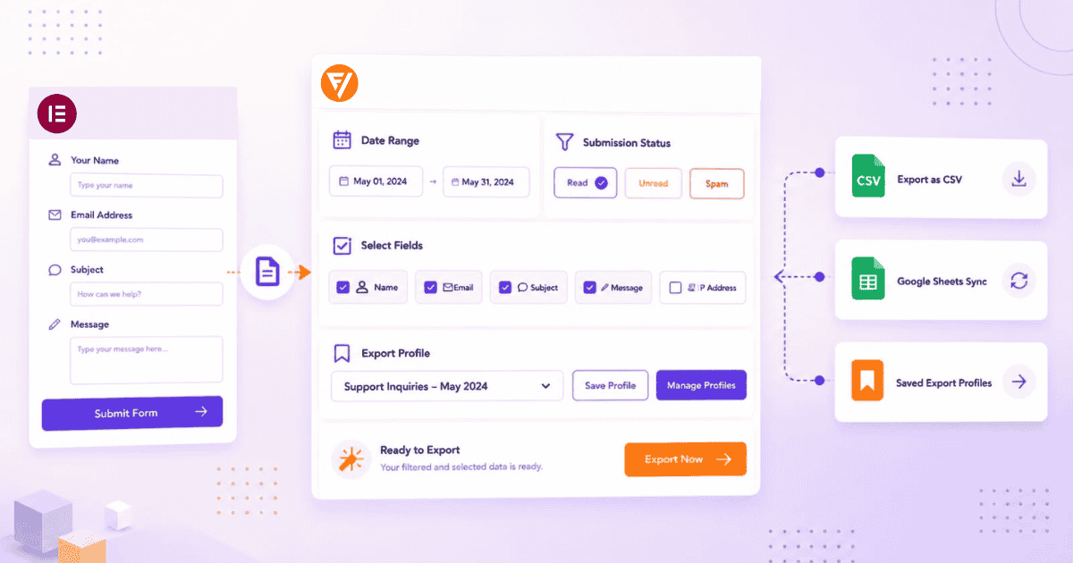 Export Elementor Form Submissions to CSV Using Form Vibes